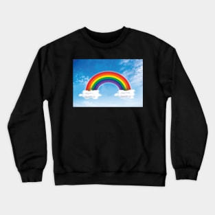 Rainbow clouds - keep safe Crewneck Sweatshirt